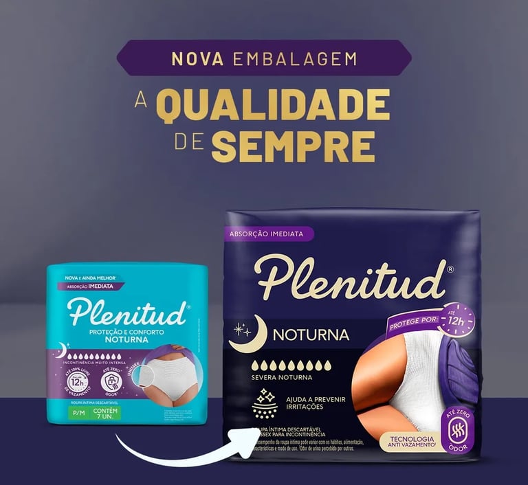 Plenitud Roup Intima Noturna G/XG - 24