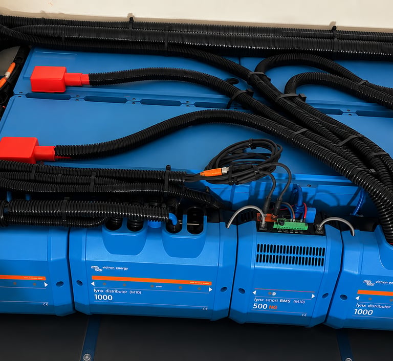Victron LiFePO₄-Batterien mit Lynx Smart BMS im Wohnmobil