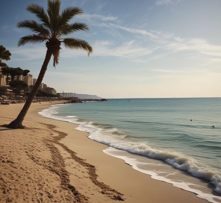 a lighthouse on top of a mountain overlooking the ocean