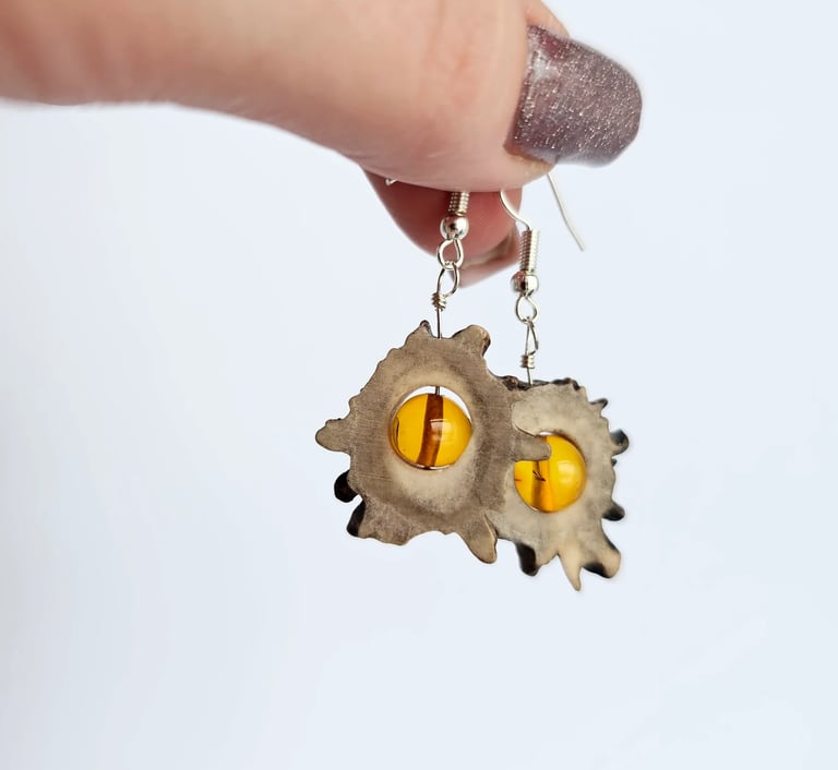 Amber earrings