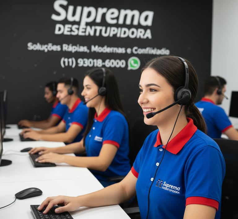 atendimento da suprema desentupidora