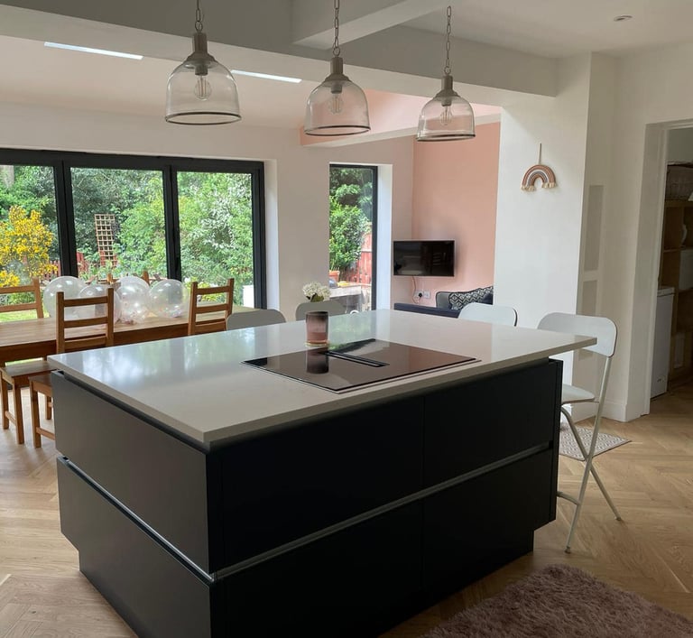 Kitchen renovation project in Worcester with custom fittings