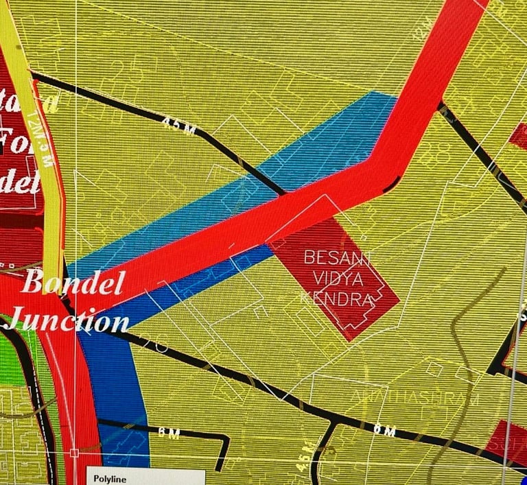Commercial zoning of Paduvan site - MUDA map