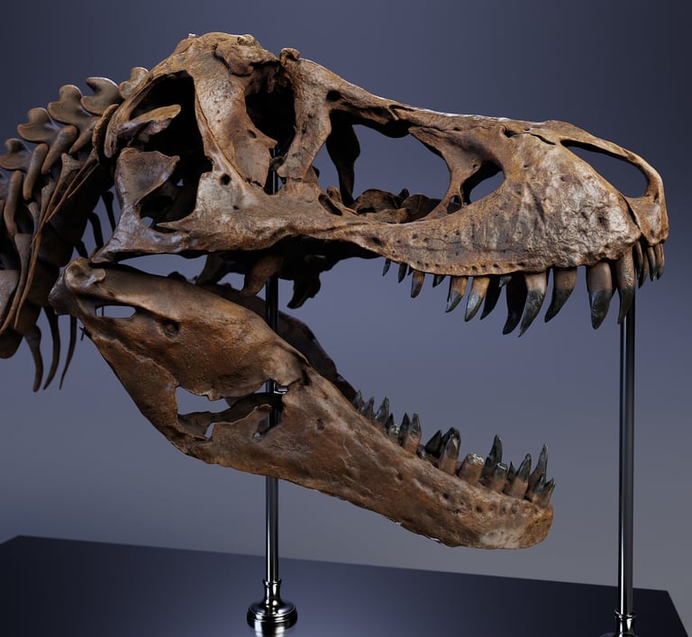 3D model of a T-Rex skull
