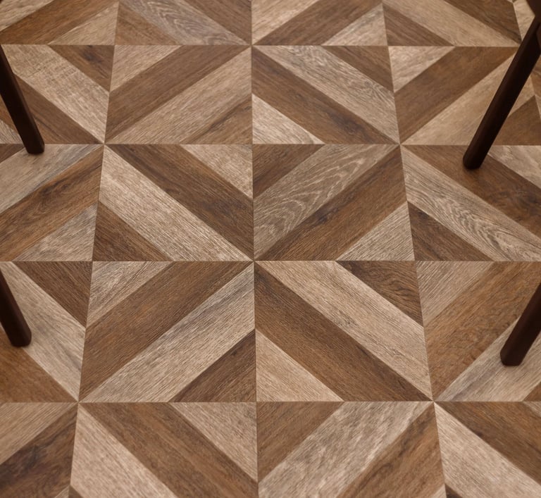 Gatsby Square LVT grindų dizainas