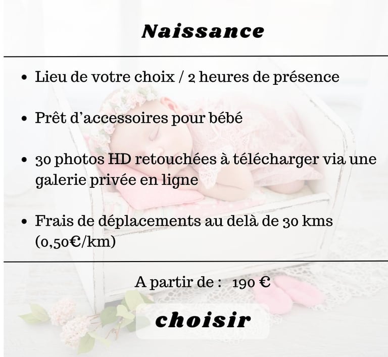 shooting photo naissance