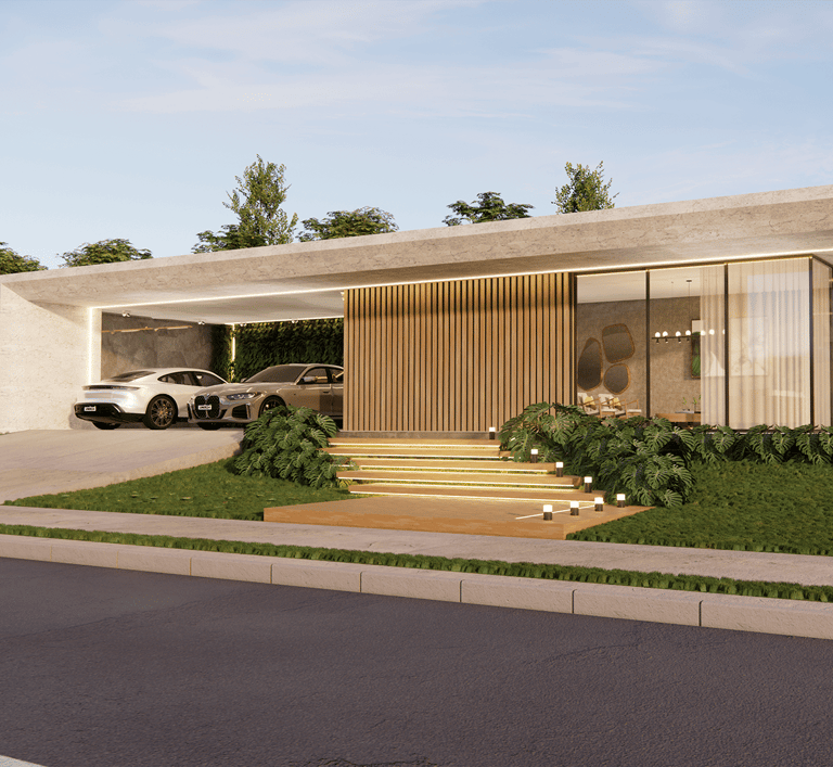 projeto de Casa térrea de condomínio 