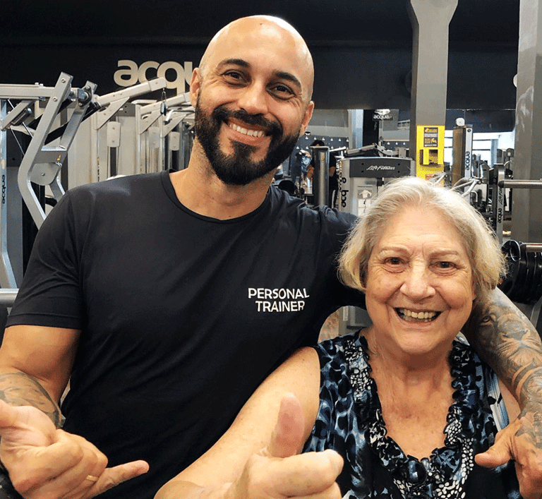 Ambiente de amigos na Acqua FIT Mooca