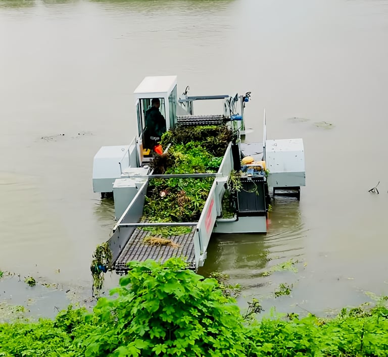 Water Hyacinth Removal Machine