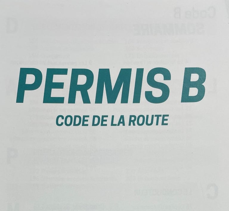 permis B code de la route