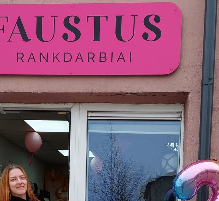 Antrasis "Faustus rankdarbiai" parduotuvės gimtadienis !
