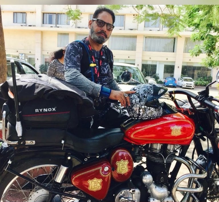 Mr. Susheel Pareek who has been a rider since 2011. RSPD BIKER'S CHOICE