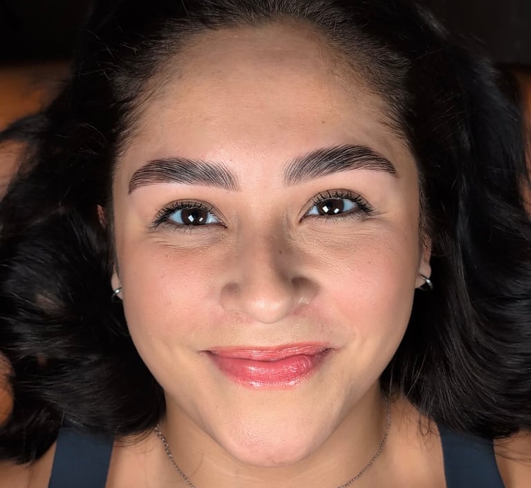 Client with Lash Lift and Brow Lamination | Mar Brows & Lashes