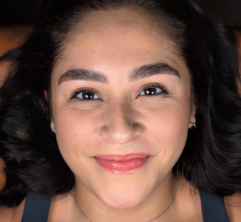 Client with Lash Lift and Brow Lamination | Mar Brows & Lashes