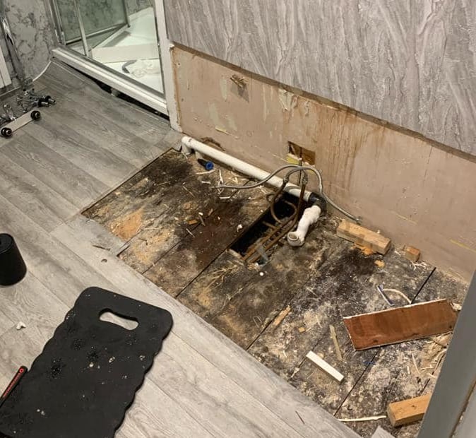 Emergency plumbing repair handled by AXM Plumbing in Worcester