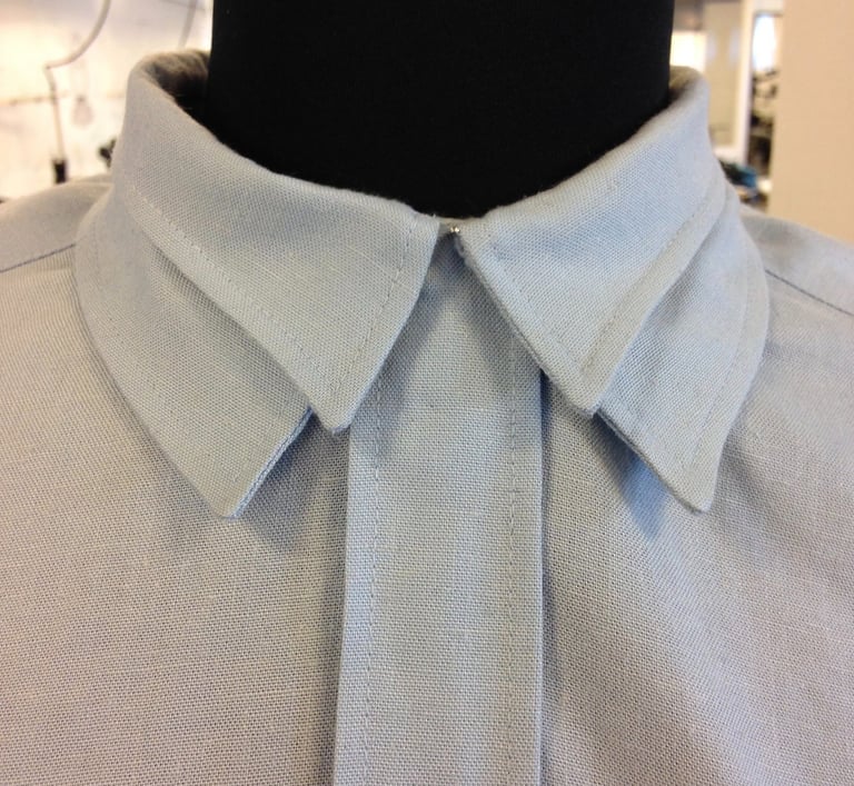 Skjorte krave I Skrædder syet skjorte med detaljer