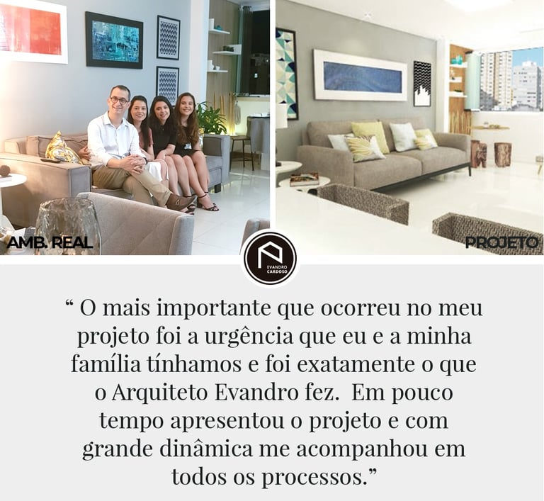 Depoimento de clientes de projeto de reforma em Fortaleza