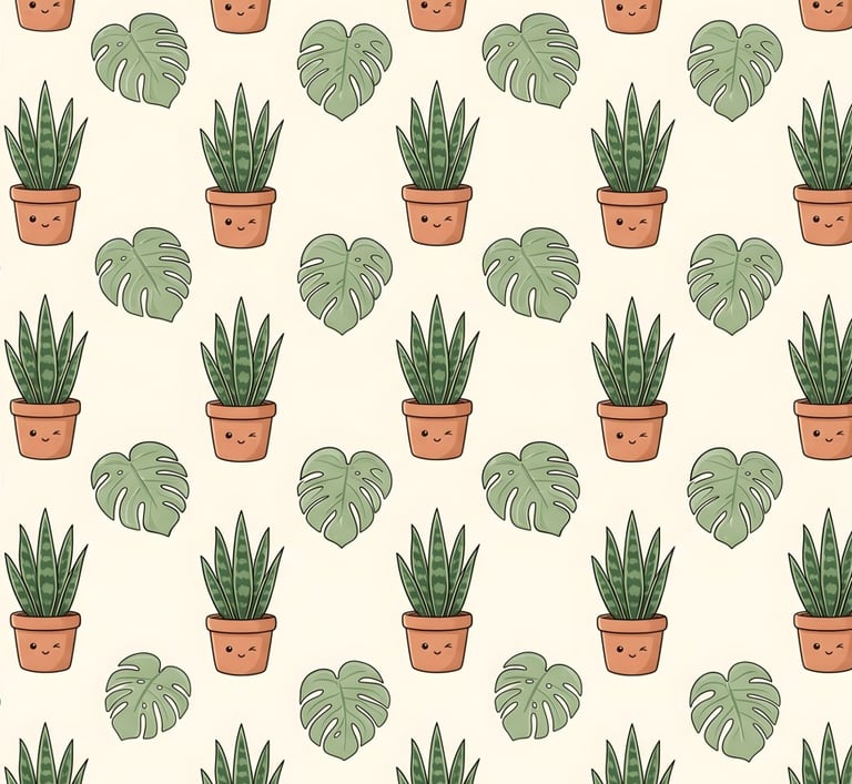 Urban Jungle Theme | Kawaii Urban Jungle Houseplant