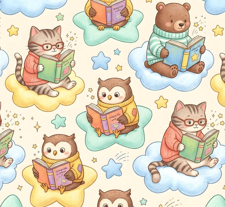 World Book Day Theme | Whimsical Reading Animals