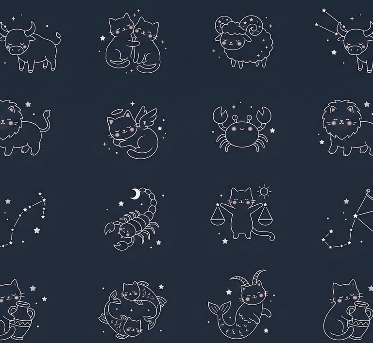 Constellation Theme | Kawaii Zodiac Animals