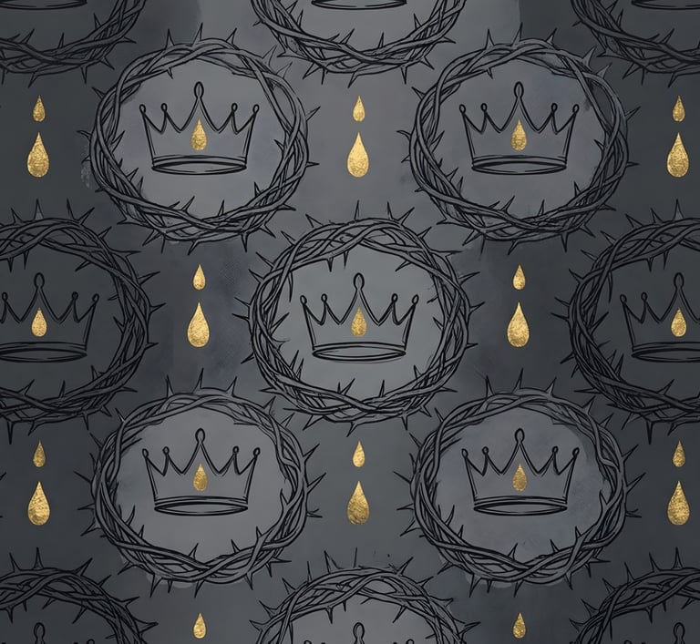 Good Friday Theme | Sacred Crown of Thorns & Royal Gold