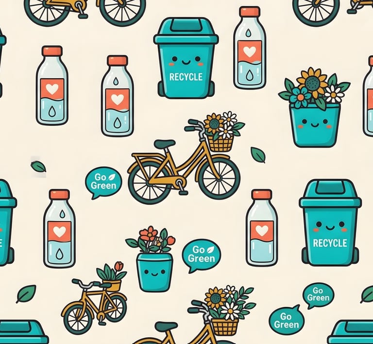 Earth Day Theme | Kawaii Go Green Eco-Friendly