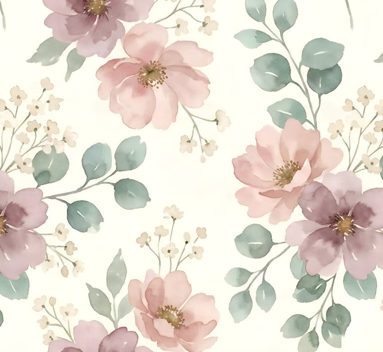 Summer Theme | Elegant Pastel Watercolor Floral