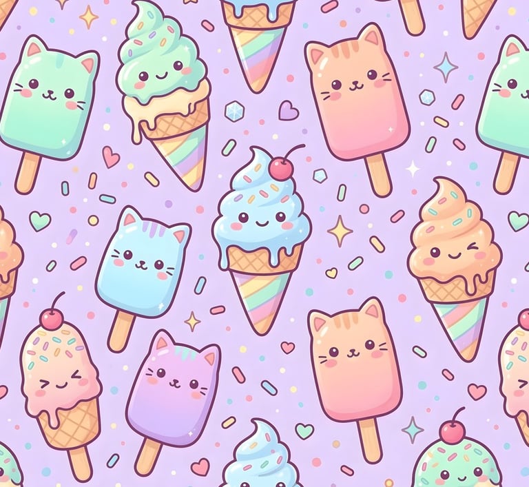 Summer Theme | Cat Ice Cream Summer