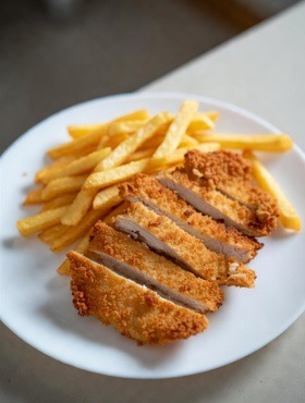 Breaded fried chicken