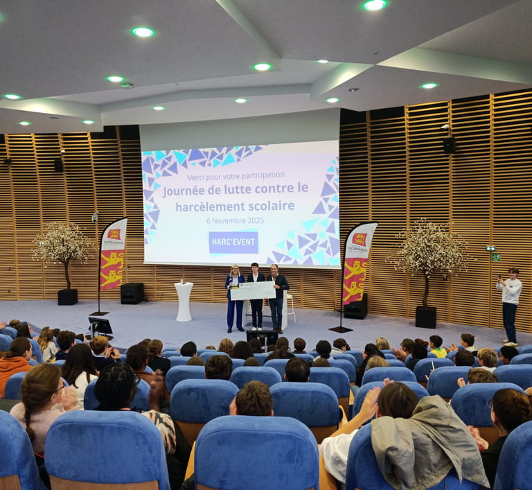 Enzo CHRISTOPHE--ROMAIN discours de remerciement centre de conférence du crédit agricole de caen