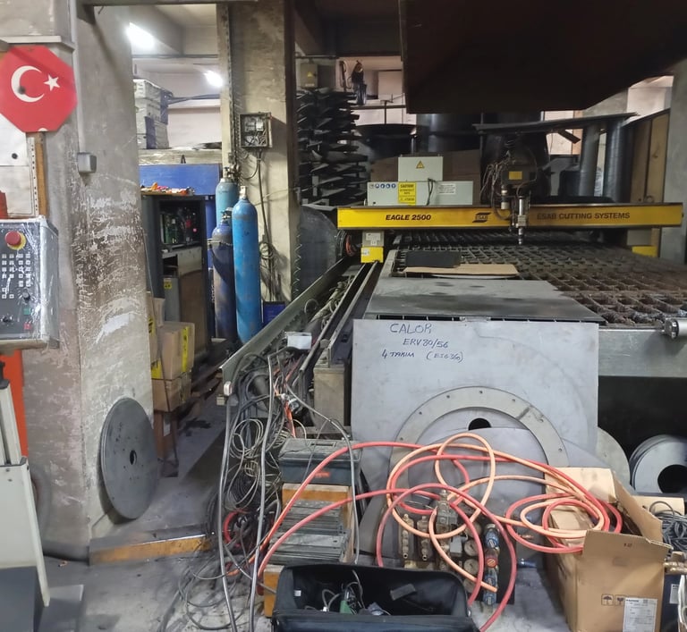 Plazma kesim makinesi kurulum, Esab kurulum, Esab teknik servis