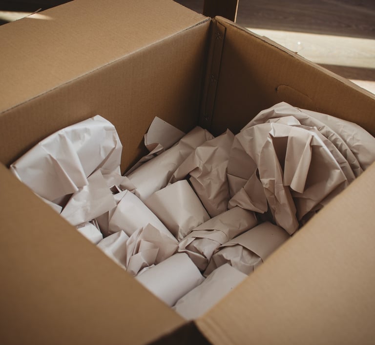 items packed neatly in a worcester home