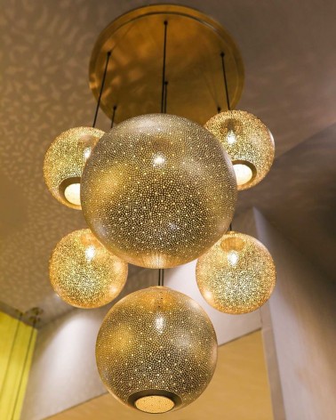 Laiton Maroc Lustre en laiton