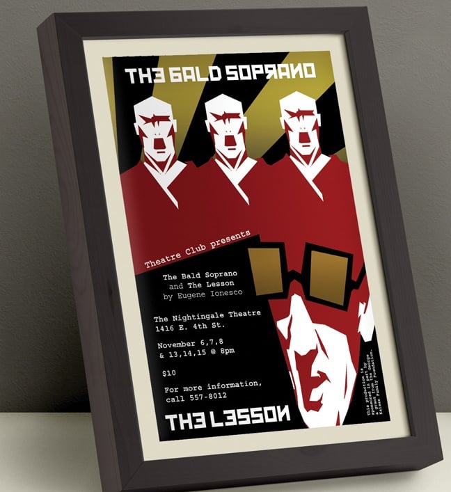 'The Bald Soprano' Theatrical Poster