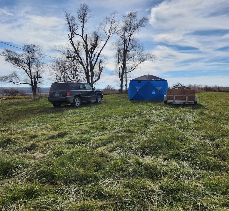 view of the hunting camp