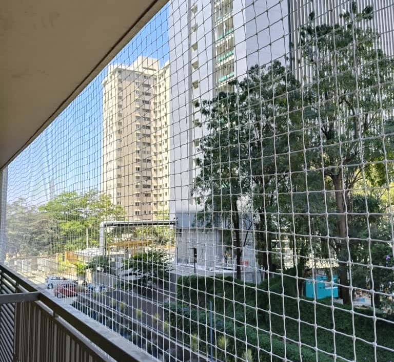 Balcony safety nets installation in Hebbal