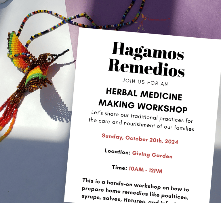 a flyer for an herbal medicine workshop