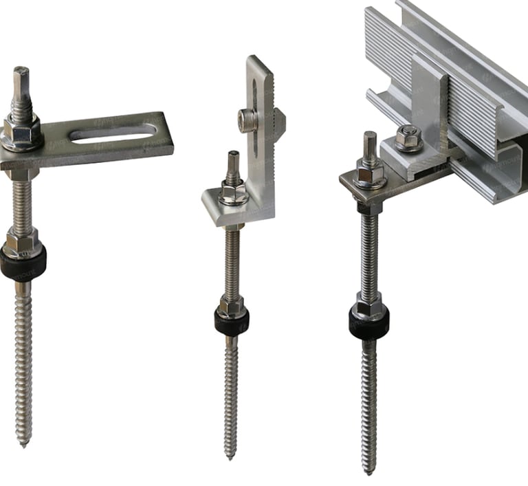 Solar Mounting System Wood Thread Hanger Bolt
