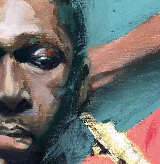 Detalle cara John Coltrane