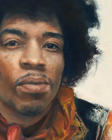 Detalle Jimi Hendrix cara