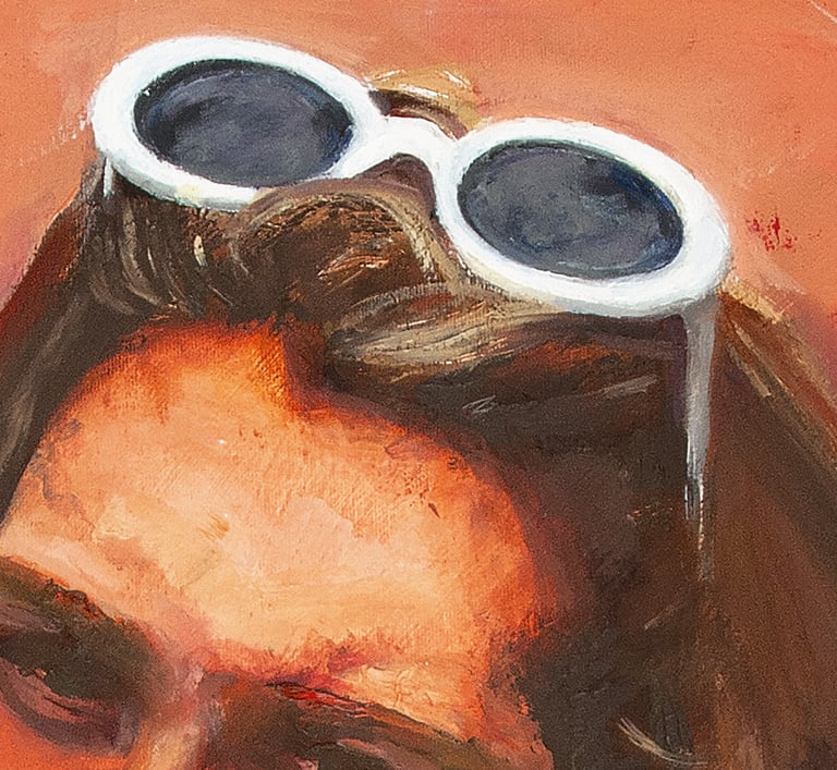 Detalle gafas Kurt Cobain