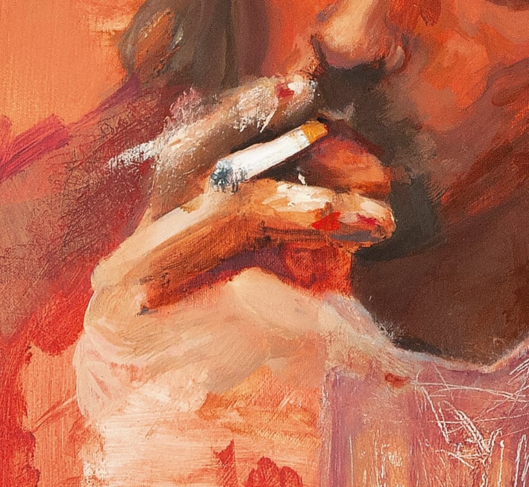 Detalle cigarro Kurt Cobain