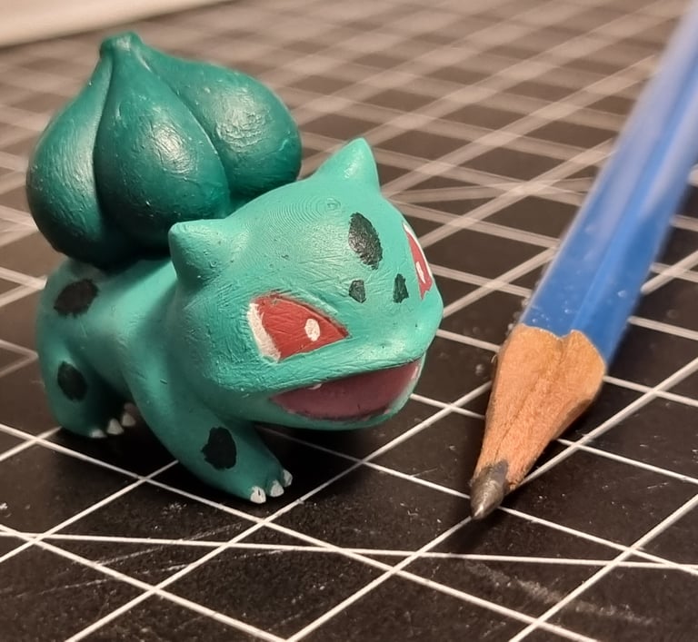 3D printed and painted Bulbasaur