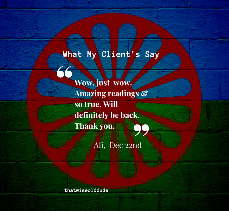 review of that wise old dude palm and tarot reading, winsford, cheshire