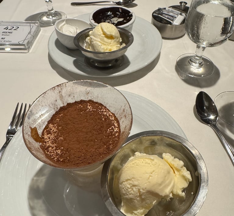 cruise ship dessert
