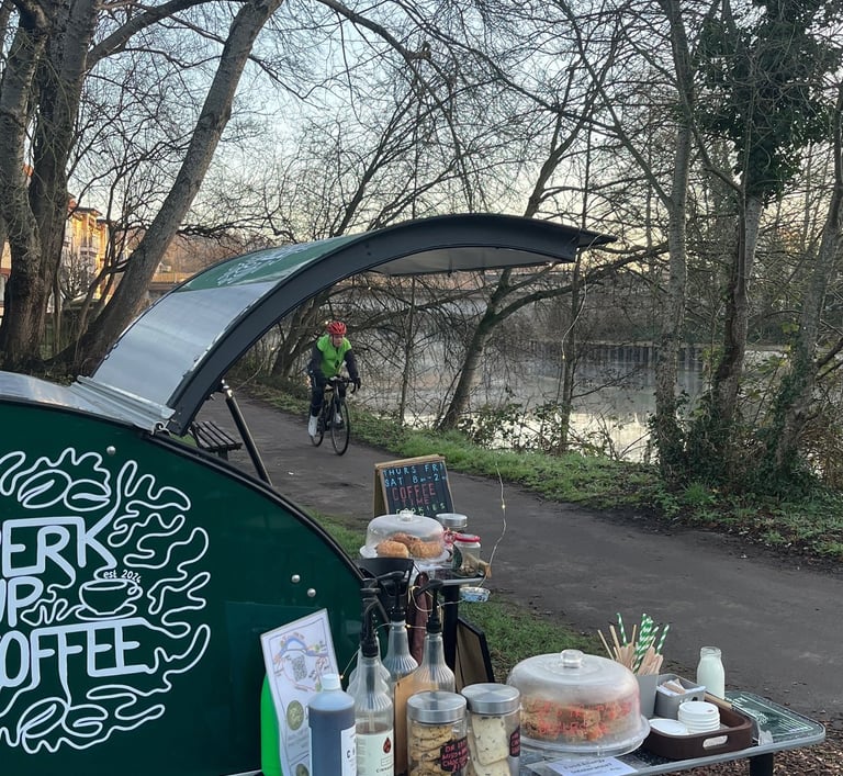 Mobile coffee cart