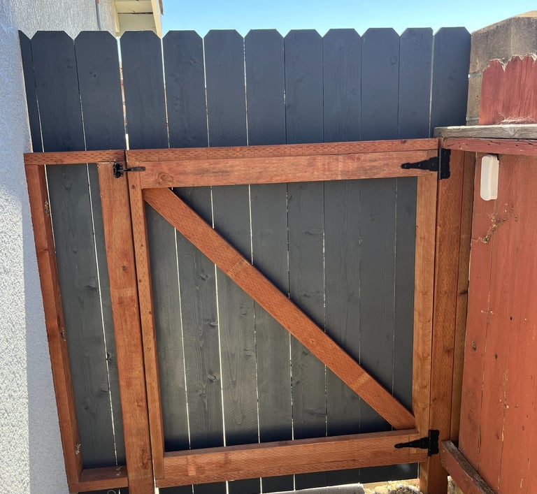 Painted Cedar Gate