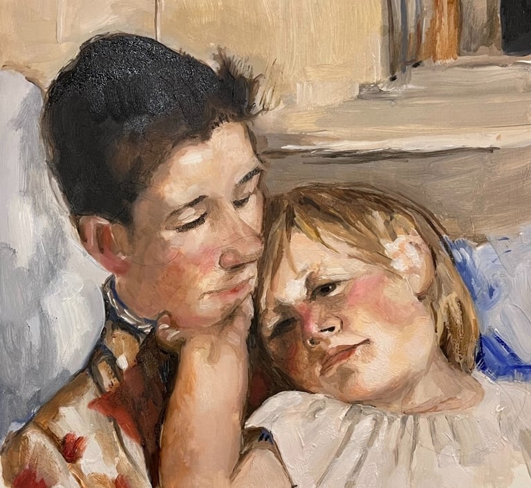 NFS Cassatt master study detail oil on paper