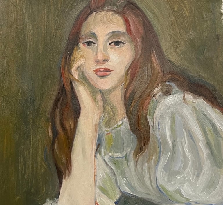NFS Berthe Morisot master study oil on paper