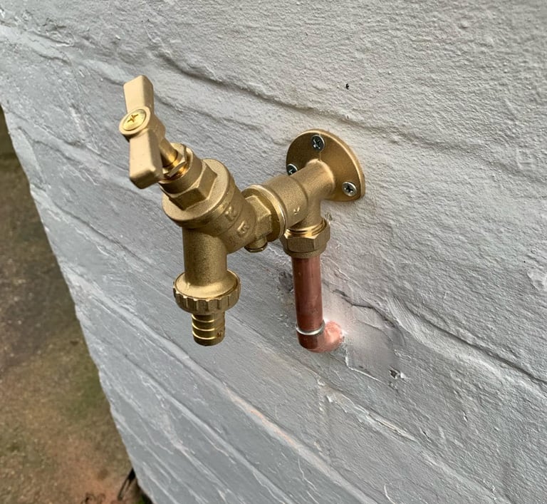 outdoor tap on a home in malevern
